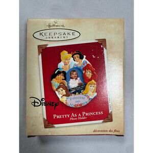 Pretty As a Princess Disney 2003 Photo Ornament New In Box Christmas Hallmark